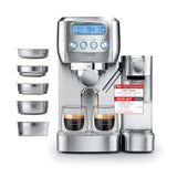 CASO EspressoGourmet Crema - Portafilter espressomachine met melkopschuimer, espresso, cappuccino, roestvrijstalen portafilter, ULKA 20 bar pomp, koffiezetapparaat, gemalen koffie, ESE capsules