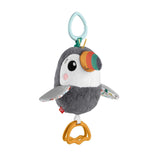 FISHER-PRICE Flap & Go Toekan - Wandelwagenknuffel bevordert de fijne motoriek en zintuiglijke vaardigheden bij pasgeborenen vanaf de geboorte HNX66 Babyspeelgoed Naty Shop Standaardtitel