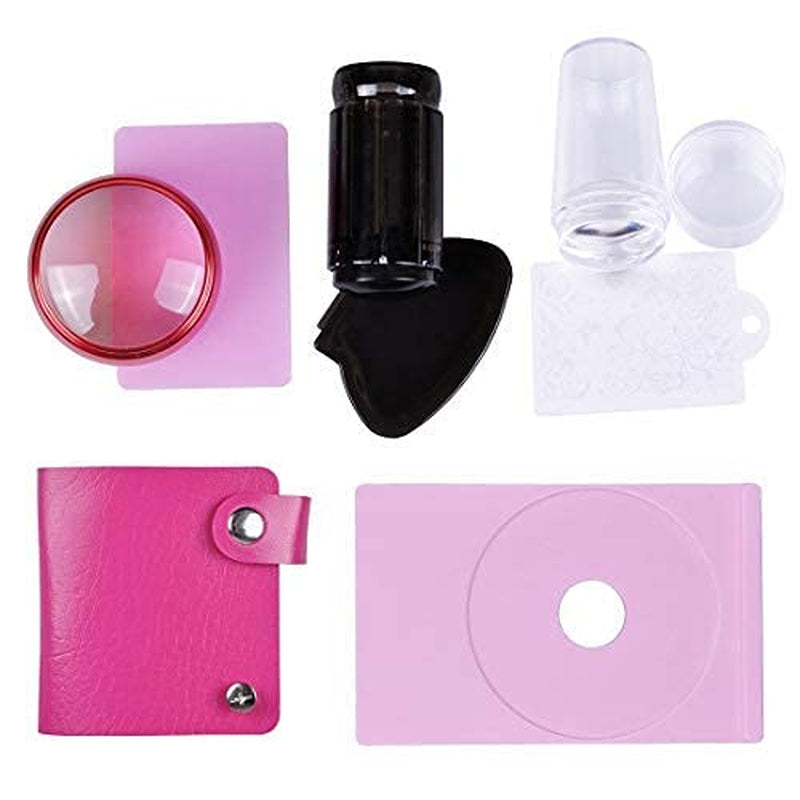 Biutee Nail Stamper 30-delige nagelstempelset nagelsjabloon nagelstempel dieren bloemen afbeeldingen nagelstempelplaat met 2 stempels 2 schrapers nageldesign accessoires Franse nagelstempel