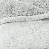 Aqua-Textil Pluizige knuffeldeken 150 X 200 Cm Grijs Wit Melange Pluche TV-deken Sprei Sherpa Fleece Oeko-Tex Ottawa Bedden en dekens Besuche den aqua-textil-Store