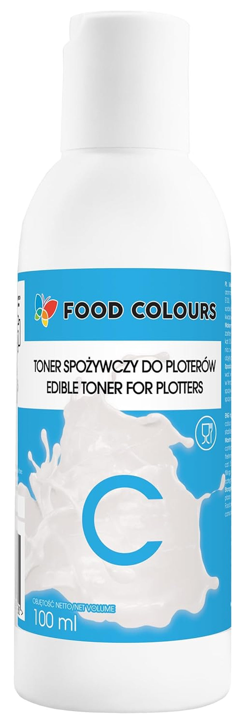 Kleurstofset met eetbare inkten voor plotters 6 x 100 ml | Lichtcyaan | Cyaan | Lichtmagenta | | Magenta | Geel | Zwart | Eetbare bedrukking, Waferpapierbedrukking, decoratieve taarttopping