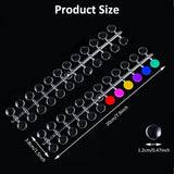 240 Stück Nagel Display Punkt Farbpunkte,Transparante Nail Art Display,Nagellack Displays Rund Für Nagelstudio en Anfänger,Diy Nail Art Nagelstudios