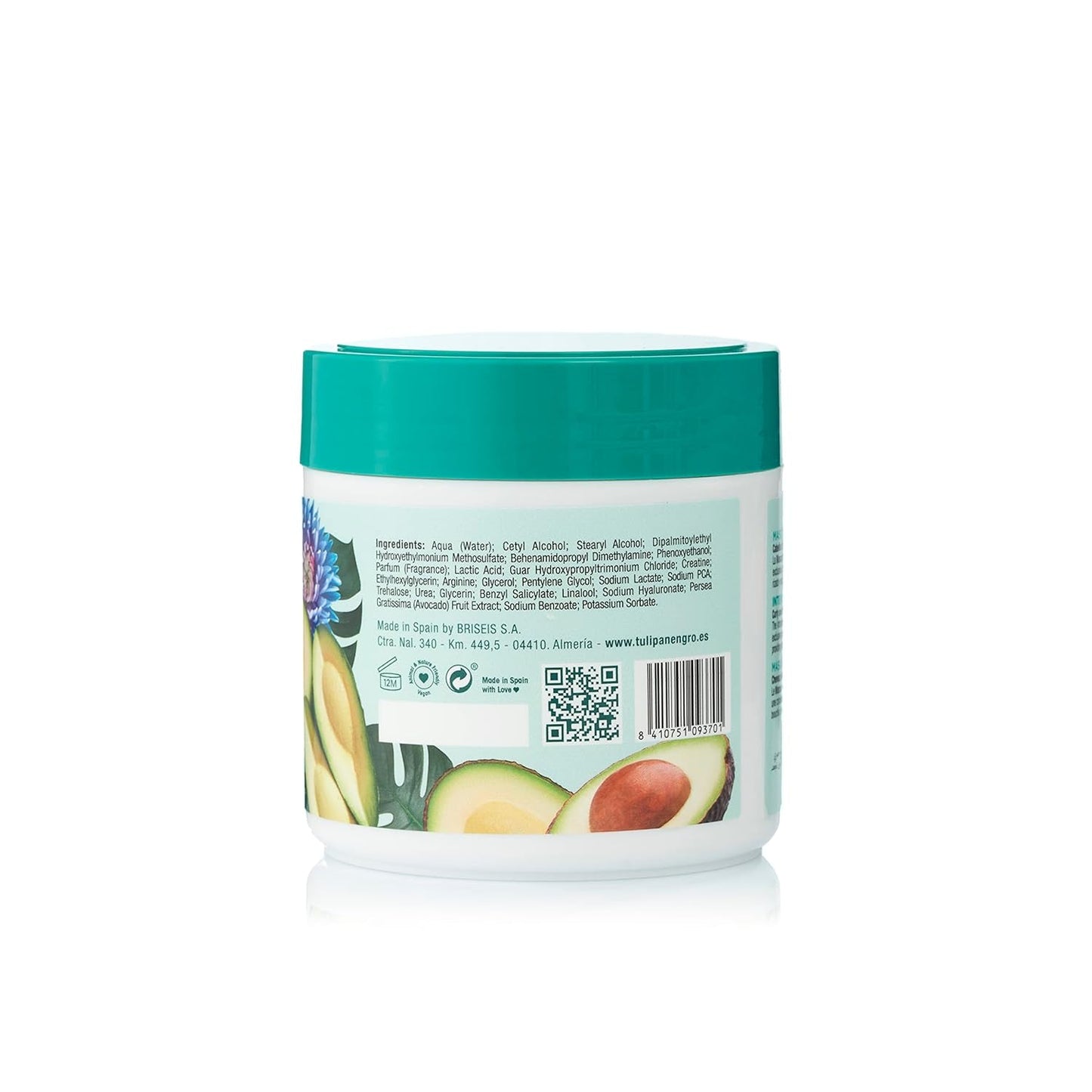 Zwart tulpenmasker, intensief, hydraterend, 400 ml Naty Shop haarmasker