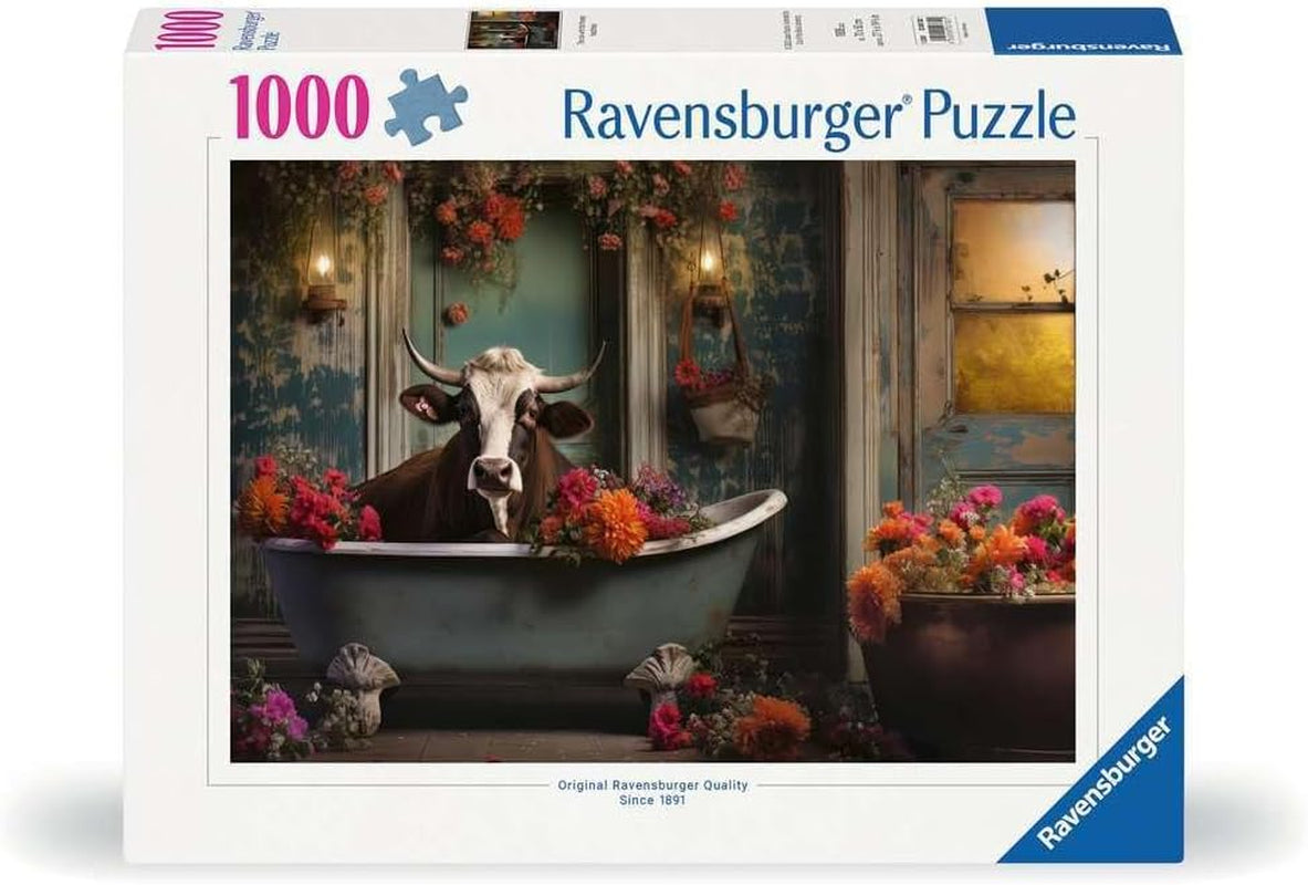 Ravensburger Puzzel 12000782 - Koe in de kuip - Puzzel van 1000 stukjes voor volwassenen en kinderen vanaf 14 jaar, Puzzel Naty Shop Standaard titel