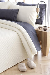 Todocama Fine Boutique Sprei Ruitpatroon Lente Zomer Herfst Winter 100% extra zachte microvezel Multifunctionele sprei 105-200 x 260 cm Beige bedden en dekens Besuche den Todocama-Store