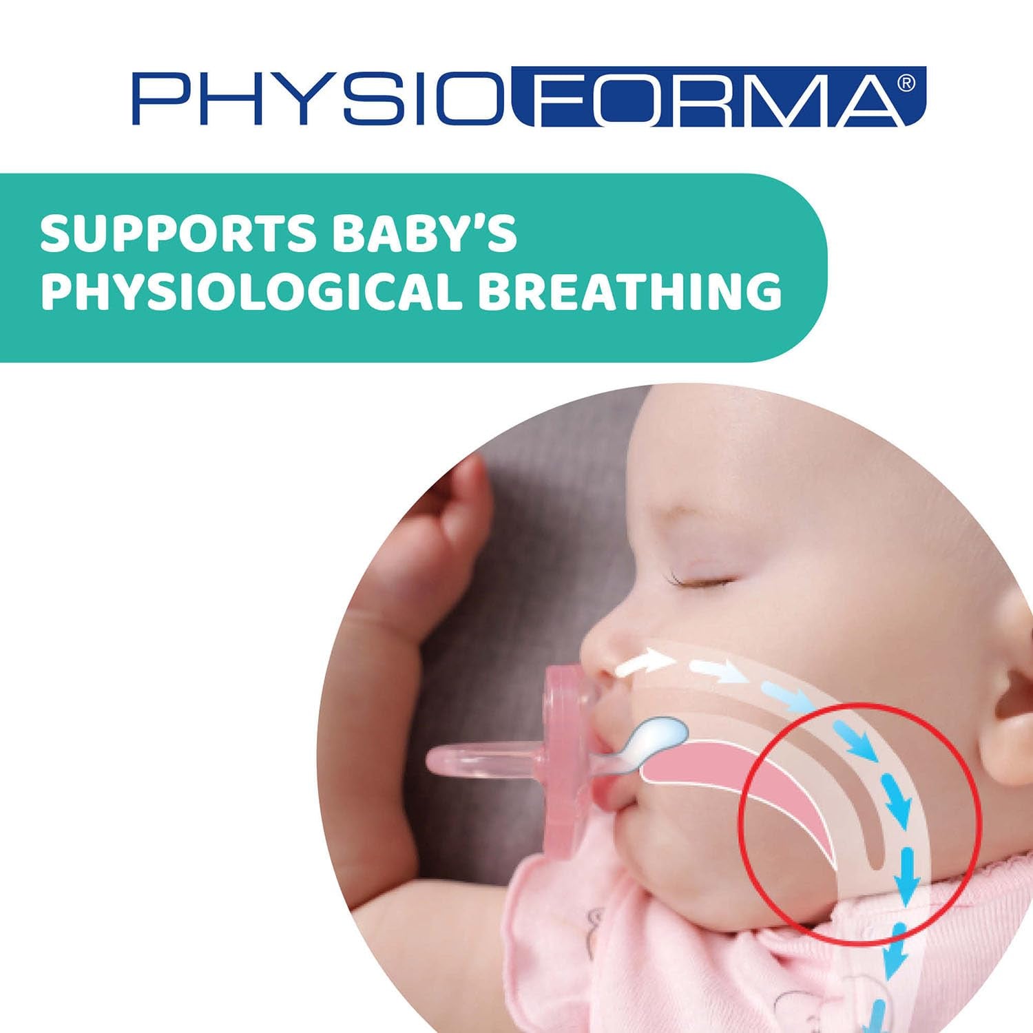 PHYSIOFORMA MINI ZACHTE SUSPENSIE PURGE, LICHT, 2-6M, 100% SILICONE, 2 STUKS