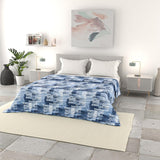 Italiaans beddengoed basic zomerdekbed, bedrukte microvezel, 250X240Cm, cirkel Dekbedden en dekbedden Naty Shop Dye 250X240Cm