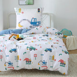 Fekohipy Bettwäsche 135X200 Mädchen Einhorn Kinderbettwäsche Rosa 3D-Druck Mikrofaser Regenbogen Kinder Bettbezug Mit Zwierzweissung en 1 Kissenbezug 80X80Cm 2-Teilige Kinderbettwäsche-Set Naty Shop Blaue Bagger 135X200Cm+80X80Cm