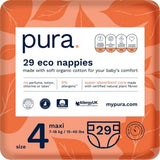 Eco-babyluiers - maat 3 (4-9 kg), 1 pak (26 luiers), ultrazachte luiers voor de gevoelige huid, biologisch katoen, tot 12 uur lekbescherming, nieuwe maattabel