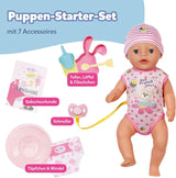 BABY Born Lena (Meisje) - babypop 36 cm - 7 functies, inclusief accessoires en matras - Werkt geheel zonder batterijen - Geschikt voor kleine kinderen vanaf 1 jaar