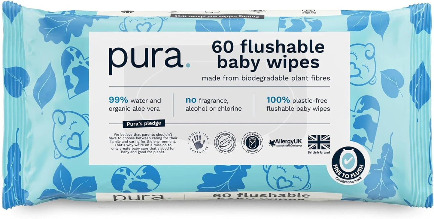 Eco-vriendelijke wegwerp-babydoekjes voor de gevoelige babyhuid 70 doekjes (1 pak) 99% water 100% plasticvrij voor gevoelige huid Eczeemgevoelige pasgeborenen Biologisch afbreekbaar Veganistisch