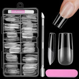 Volledige dekking korte nagels 120 stuks 12 maten Korte nageltips voor gelnagels Lijm op kunstnagels Lijm op nagelvijlset Nagelpolijstmachine Nagelriemschuiver