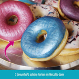 DECOCINO Metallic pastelkleurpoeder (3X2G) – Blauw, Lila en Roze – Kleurstofpoeder voor levensmiddelen – Glitterpoeder Geschikt voor fondant als taartversiering en taartdecoratie!