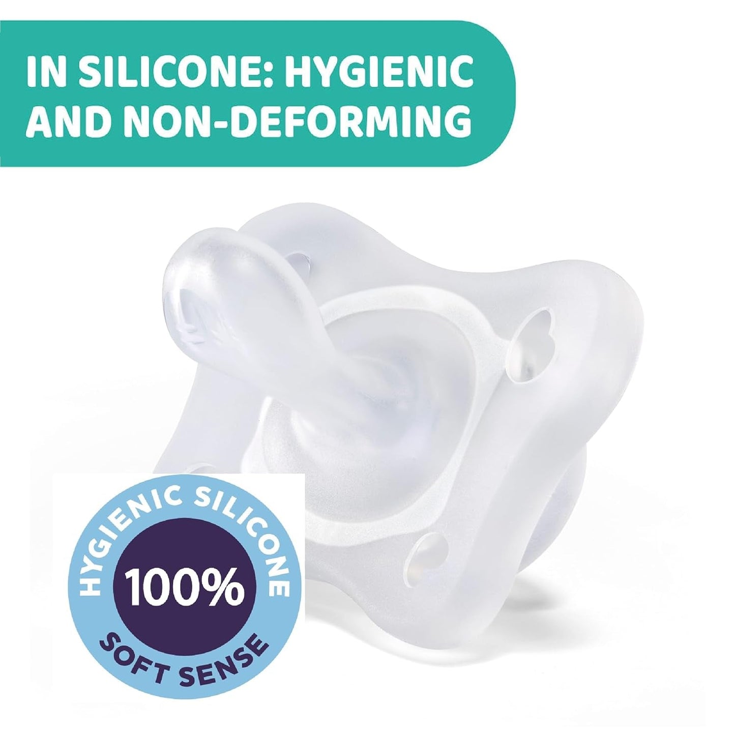 PHYSIOFORMA MINI ZACHTE SUSPENSIE PURGE, LICHT, 2-6M, 100% SILICONE, 2 STUKS
