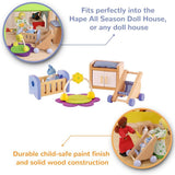 Hape E3459 - Kinderkamer, kleine Naty Shop poppenhuizen