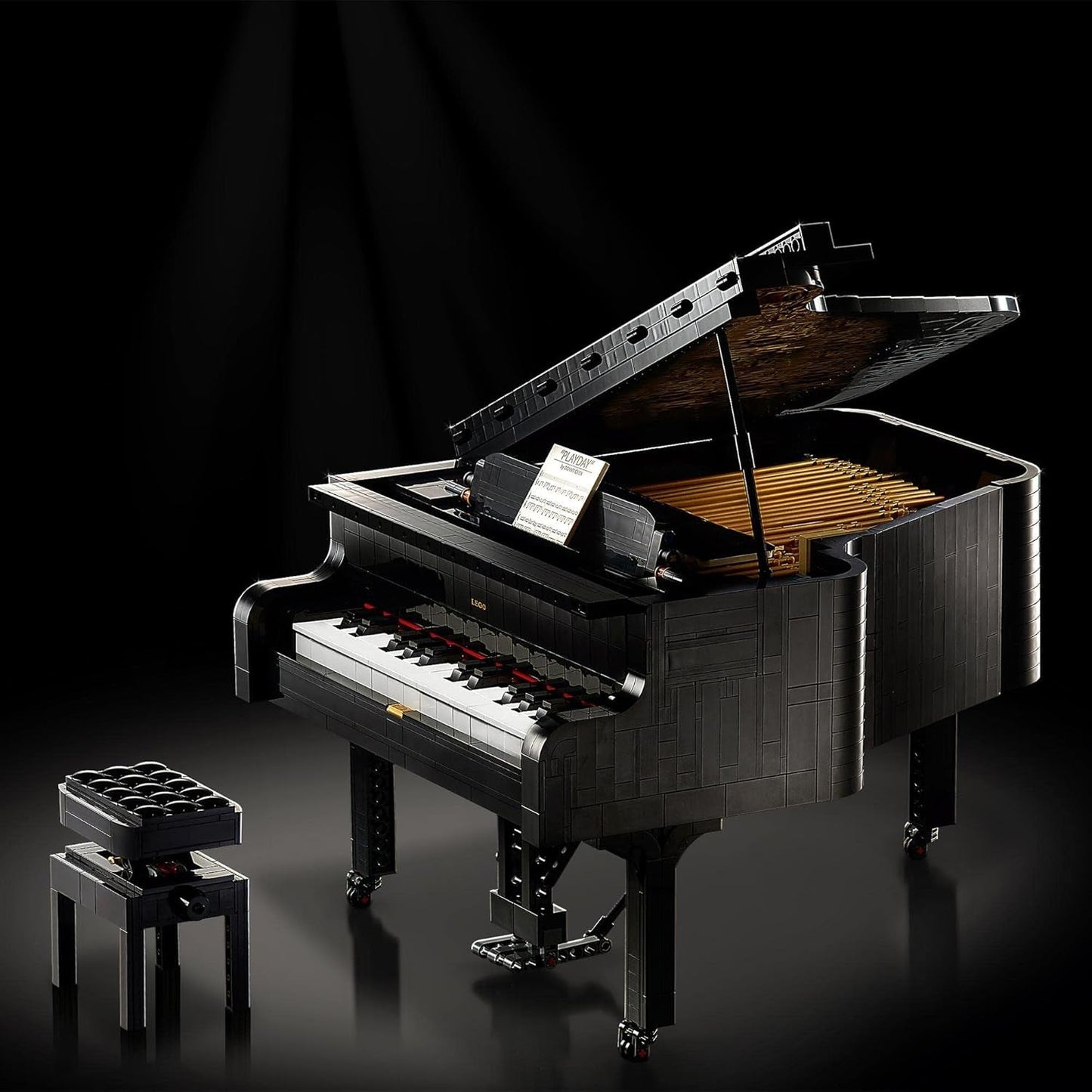 LEGO Ideas concertvleugel (21323); Bouwset; Je eigen concertpiano; Geweldig modelbouwproject voor de getalenteerde pianist, muzikant, muziekliefhebber of hobbyist (3.662 stuks) Bouwsets Besuche den LEGO-Store
