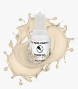 Gelvoedselkleuring, beige, champagnekleur, 20 g. Voedselkleuring voor een breed scala aan toepassingen voor het decoreren van taarten, taarten, room, biscuitgebak, royal icing, macarons.