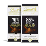 Lindt-chocolade | Reep EXCELLENCE 85% Cacao | 100g | Extra pure chocolade | Veganistische chocoladereep