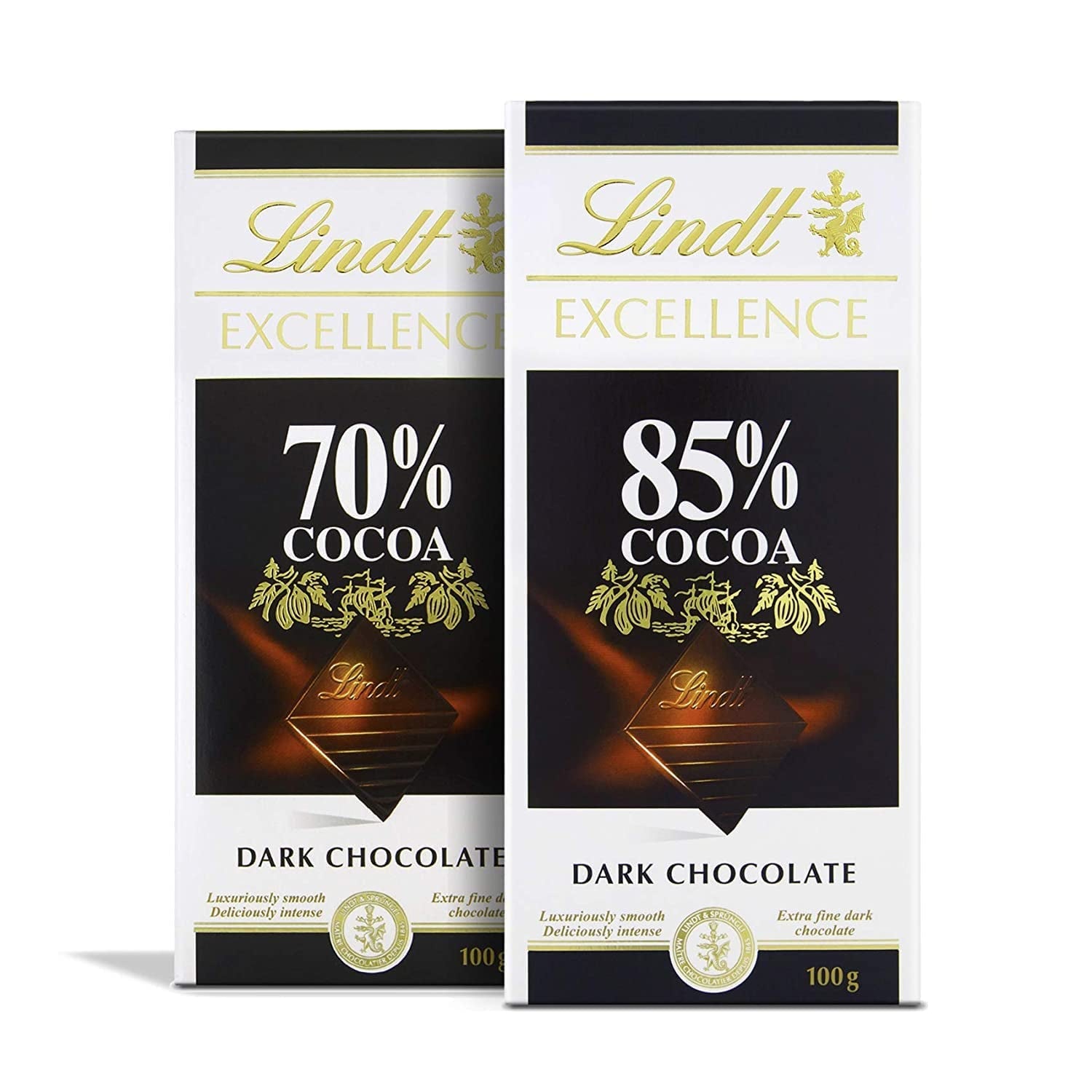Lindt-chocolade | Reep EXCELLENCE 85% Cacao | 100g | Extra pure chocolade | Veganistische chocoladereep