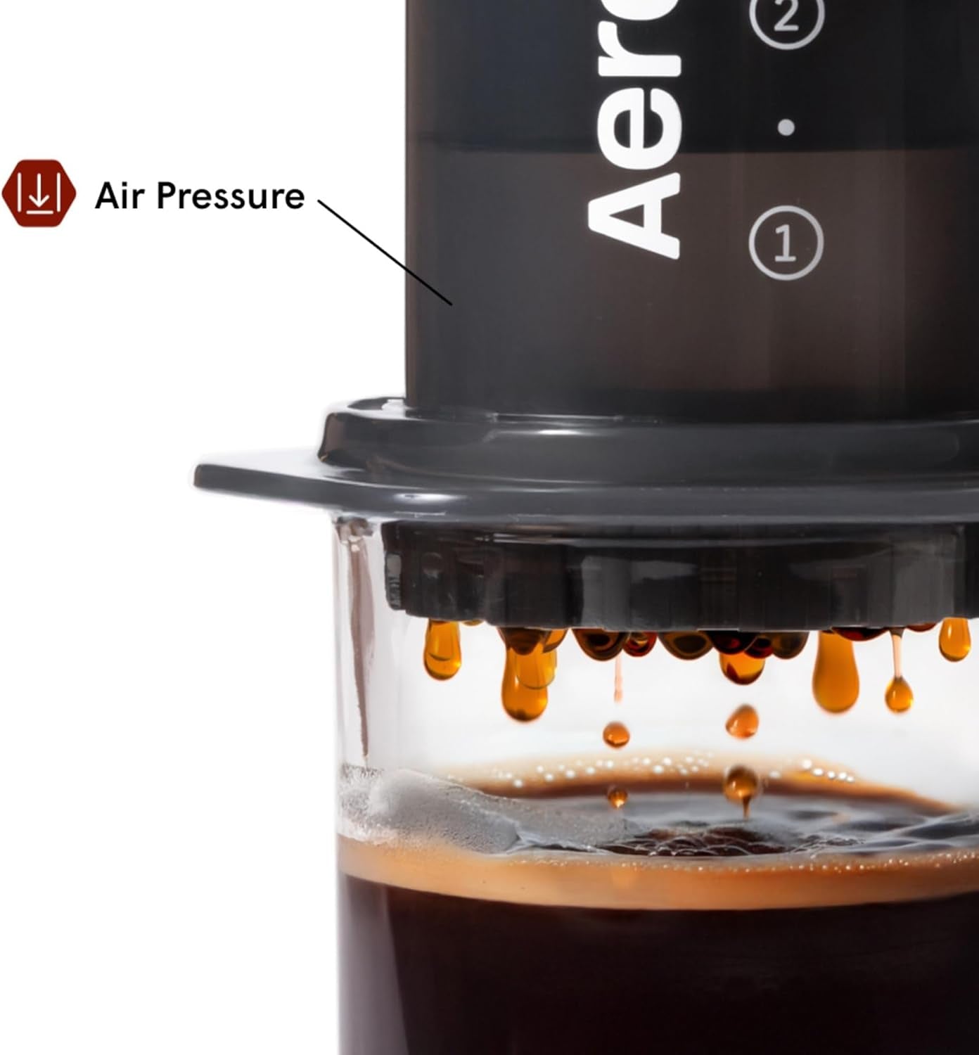 AeroPress origineel koffie- en espressoapparaat, draagbaar barista-koffiezetapparaat met kamer, plunjer en filters, snelkoffie- en espressoapparaat