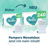 Harmonie Babyluierset maat 2 (4-8 kg, 240 stuks) MAANDDOOS en Harmonie Aqua Baby Natte Doekjes Box 720 Doekjes (15 x 48), Baby Essentials