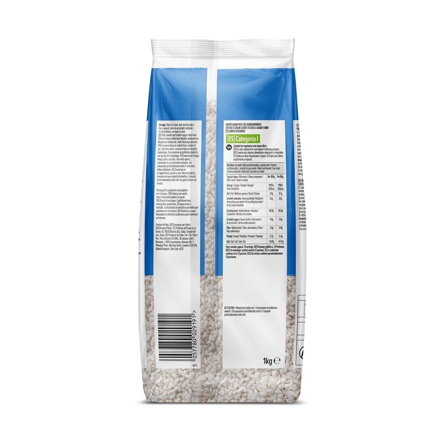 Kortkorrelige rijst uit Amazon, 1 kg