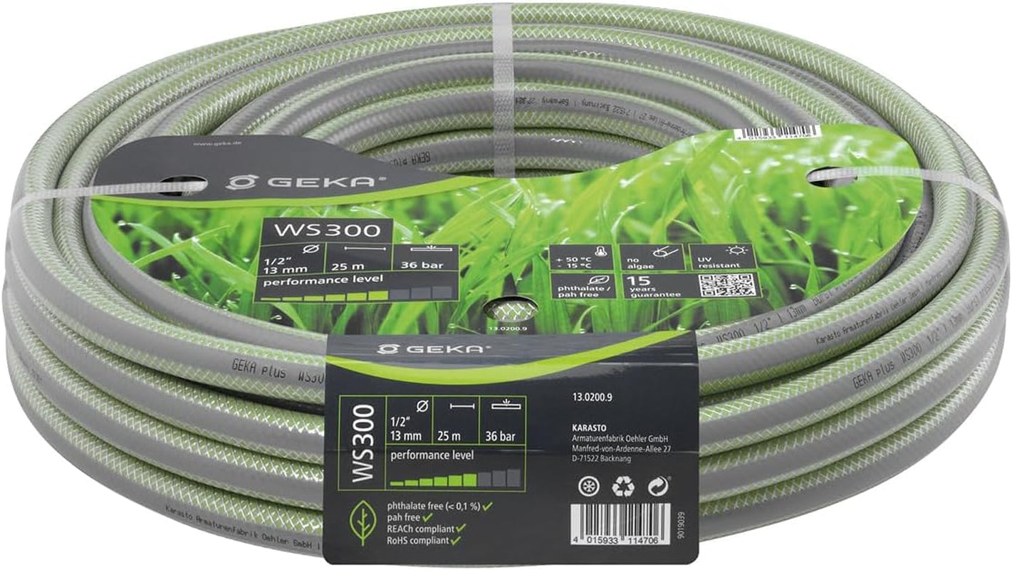 plus waterslang WS400 (lengte ca. 25 meter, 5-laags slangconstructie, hoogwaardige materialen, drukbestendig en maatvast) 13.0210.9