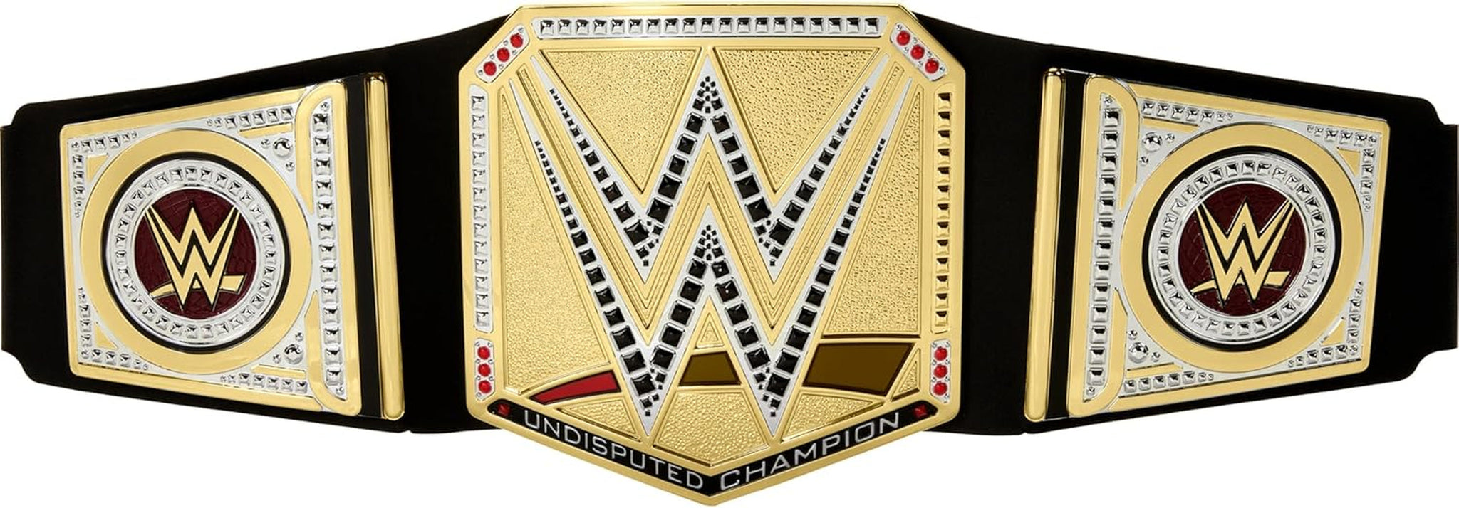 Mattel Mattel WWE Championship Belt, onbetwist WWE Universal Championship rollenspel en kostuum, ca. 100 cm lange kunstleren riem met unieke pasvorm, HYJ35 actiefiguren Naty Shop Standaardtitel