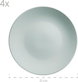 MÄSER Pastel Selection, Modernes Geschirr Set voor 4 Personen, 16-teiliges Kombiservice aus Keramik, Steinzeug, Türkis-Grün