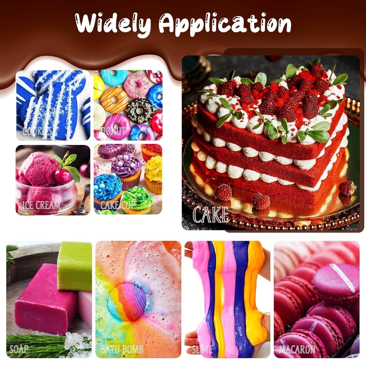 Gelvoedselkleur - Hooggeconcentreerde gelvoedselkleur voor taarten, bakken, paaseieren, drankjes - Suikervrije voedselkleur voor fondant, glazuur, slijm, taartdecoratie (rood fluweel, 150 g)