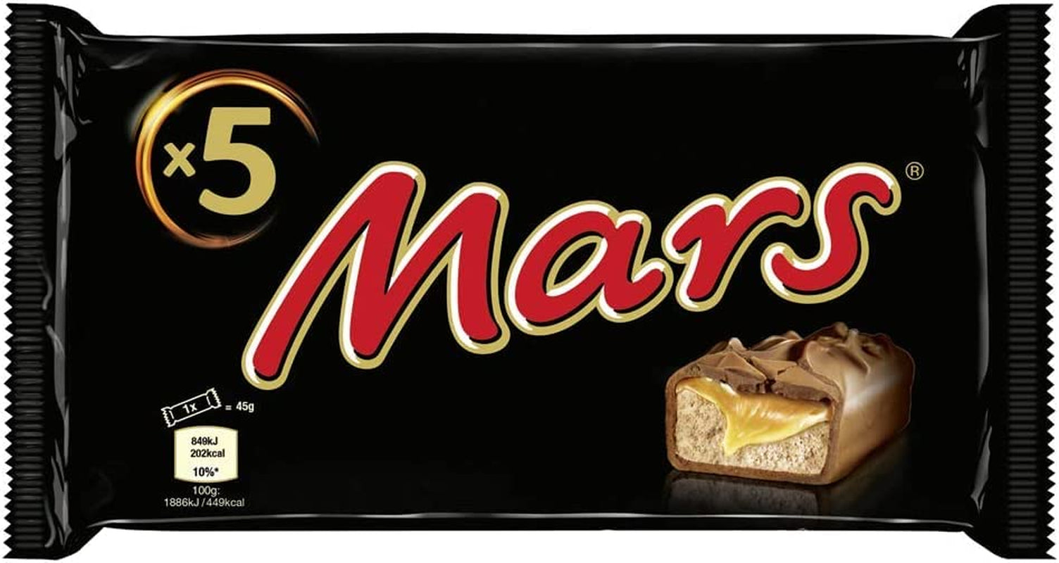 Mars Chocoladerepen Caramel Chocolade 1 Pak 5 Repen (1 x 225 g) (Pak van 2)