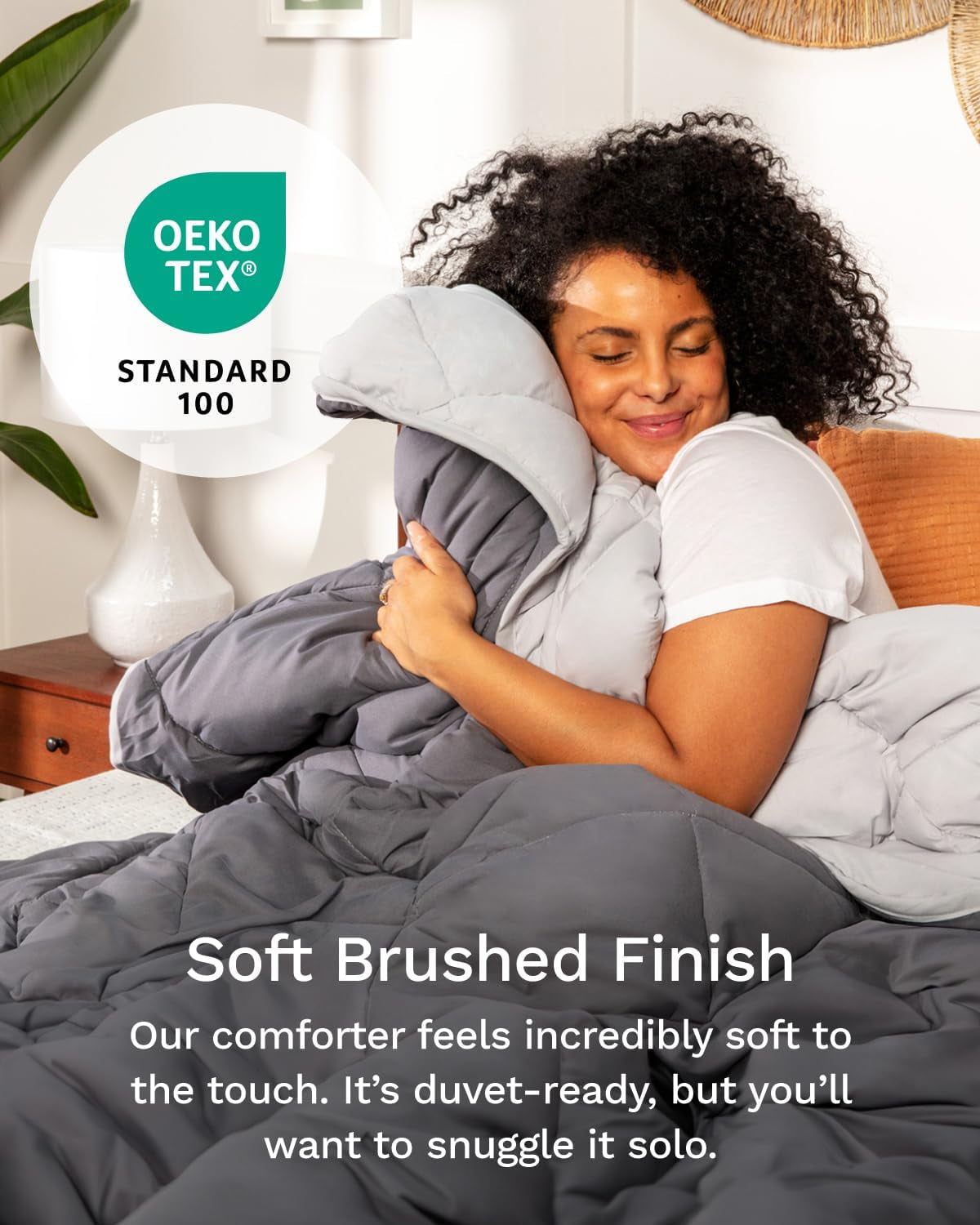 All Seasons Twin/Twin XL Omkeerbaar alternatief donzen dekbed - Ademend, extra lang, hoge kwaliteit, zachte microvezel - Grijs Dekbedovertrek Quilts en quilts Naty Shop
