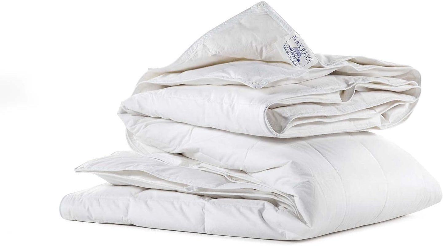 Caleffi 1003479 Ghiro katoenen vier seizoenen dekbed voor tweepersoonsbed, één maat dekbedden en dekbedden Naty Shop