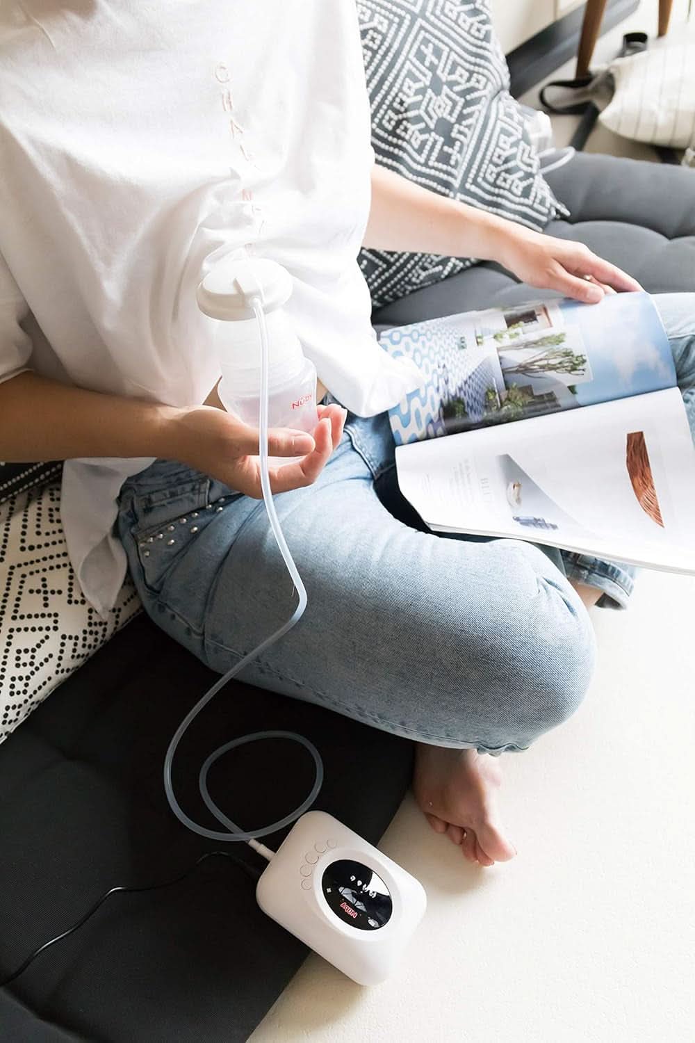 Nuby - Elektrische Milchpompe Mit Digitaler Anzeige Accessoires Voeding en borstvoeding Bebe Naty Shop