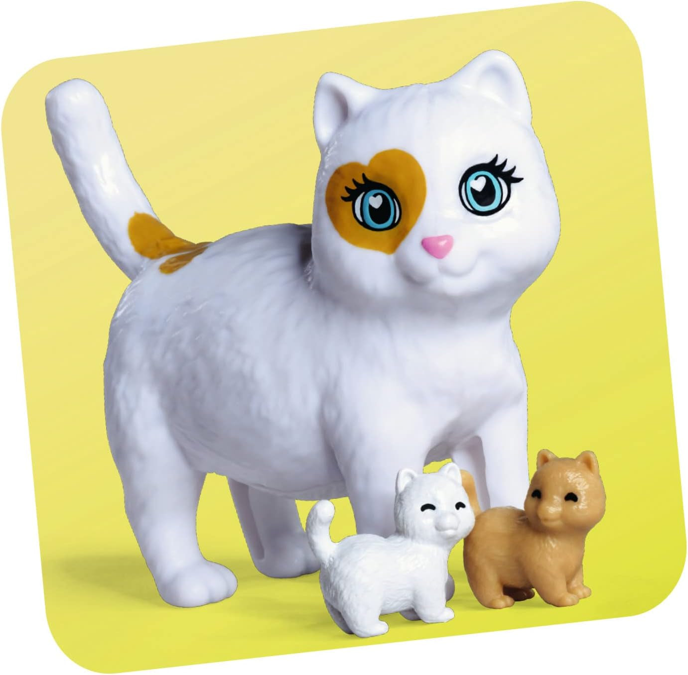 Simba Steffi Love Baby Cats, speeltoestel in modieuze kleding met schwangerer Katze en Zwei süßen Katzenbabys, Zubehör, 29cm, vanaf 3 jaar