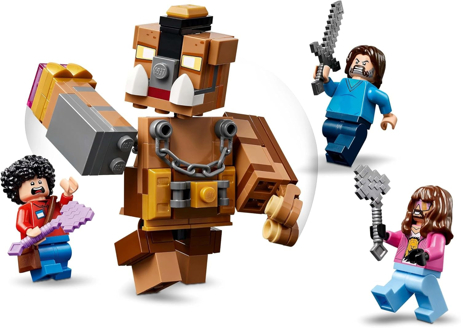 LEGO Minecraft Boslandhuis met boksring - Gamerset met Zombies en Oberborst - Interactief bouwspeelgoed met uitrusting en rails - Cadeau voor jongens en meisjes vanaf 10 jaar - 21272 Bouwsets Besuche in LEGO-Store