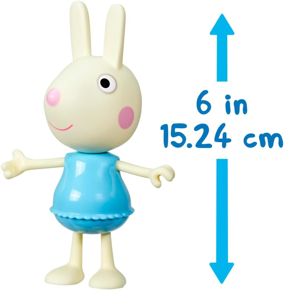 Peppa Pig Luisa Spoon - Leuk aankleedfiguur, meisjespop van 15 cm met verkleedaccessoires en kleding, interactieve speelgoedset voor peuters vanaf 3 jaar