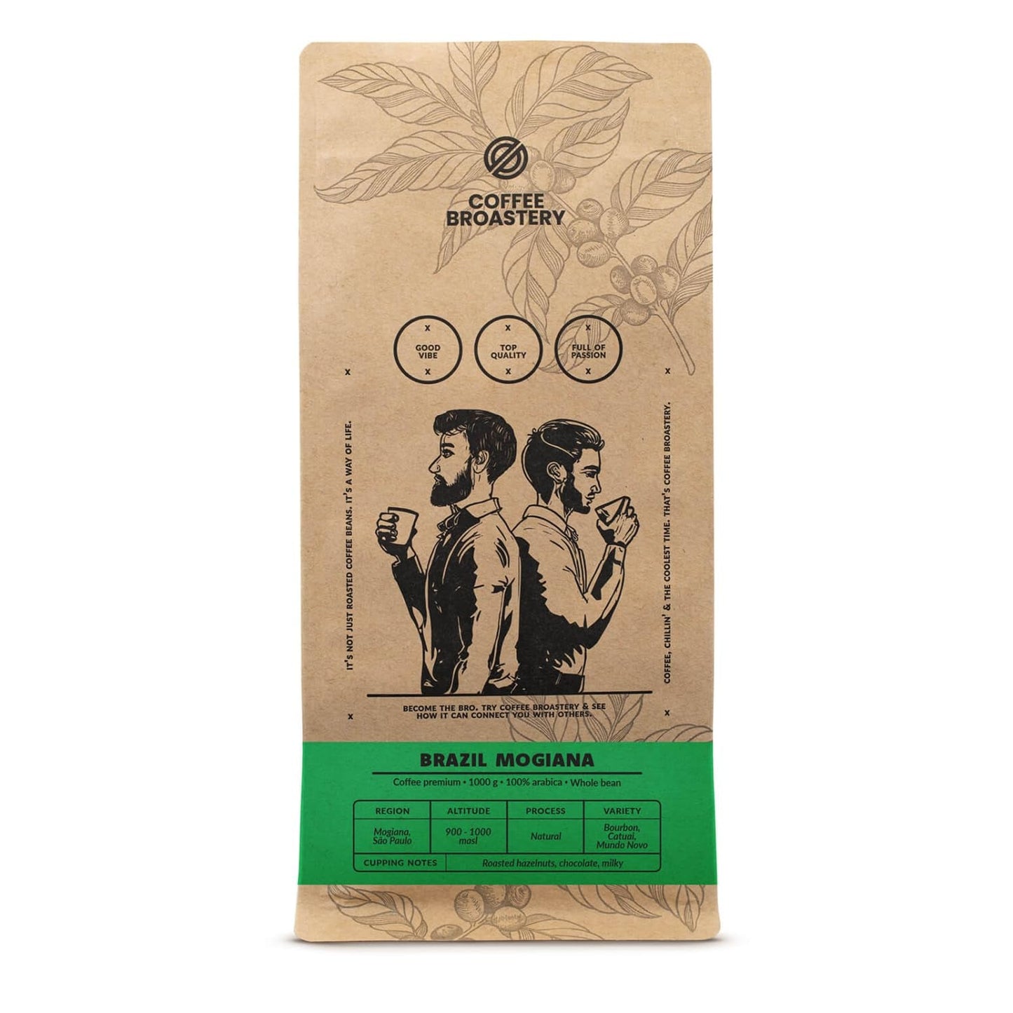 Set koffiebonen 2x1kg 2000g | Brazilië Mogiana | Braziliaanse koffie | Speciale koffie | Vers gebakken | Ambachtelijke koffiebrander