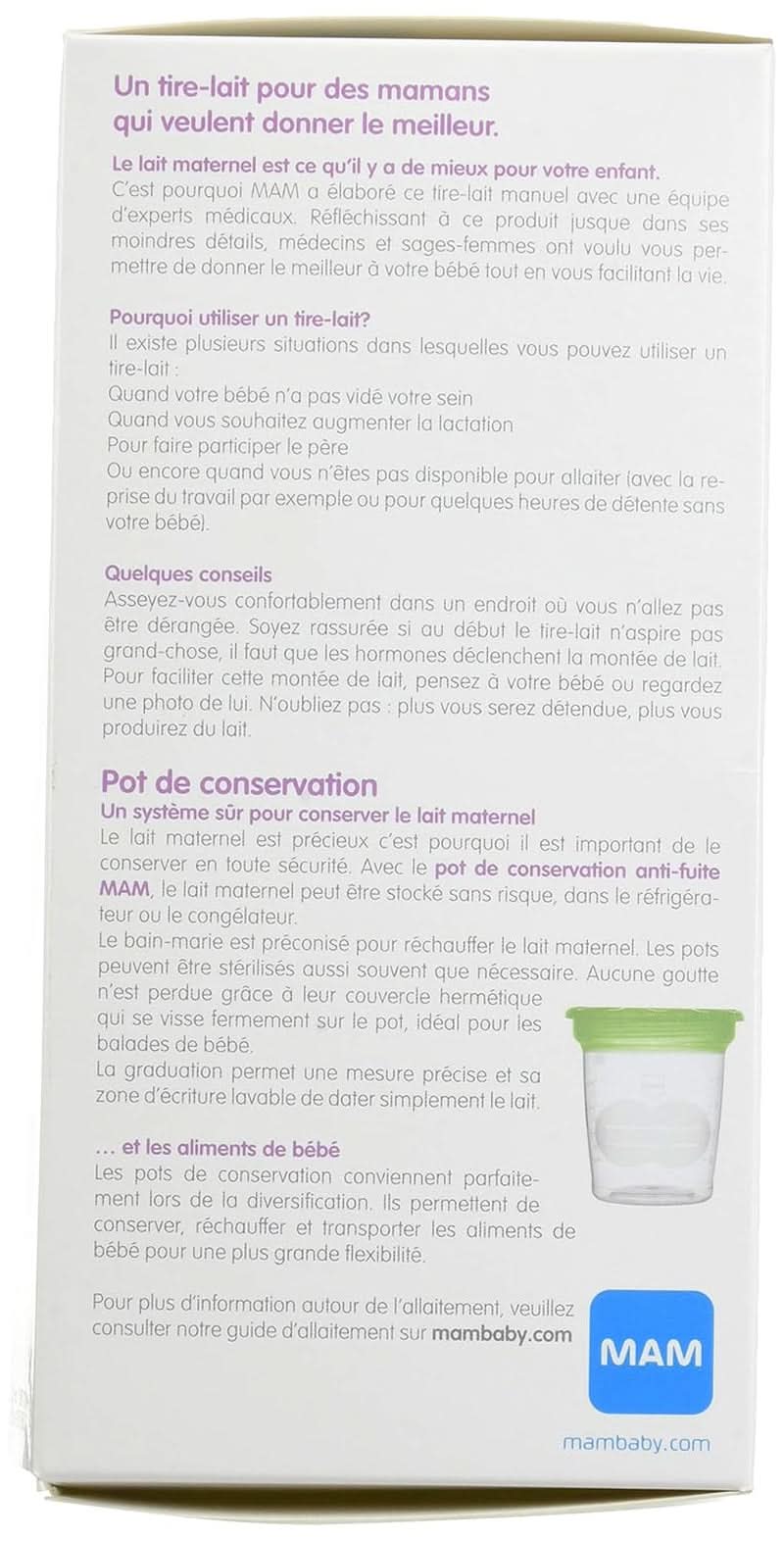 MAM handmatig melkapparaat Accessoires Voeding en borstvoeding Bebe Naty Shop