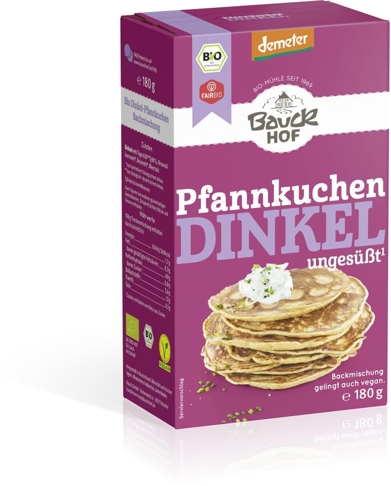Dinkel-Pfannenkuchen, 180 G Mengsel voor bakken en koken Naty Shop 3,24 kg (1Er-pakket)