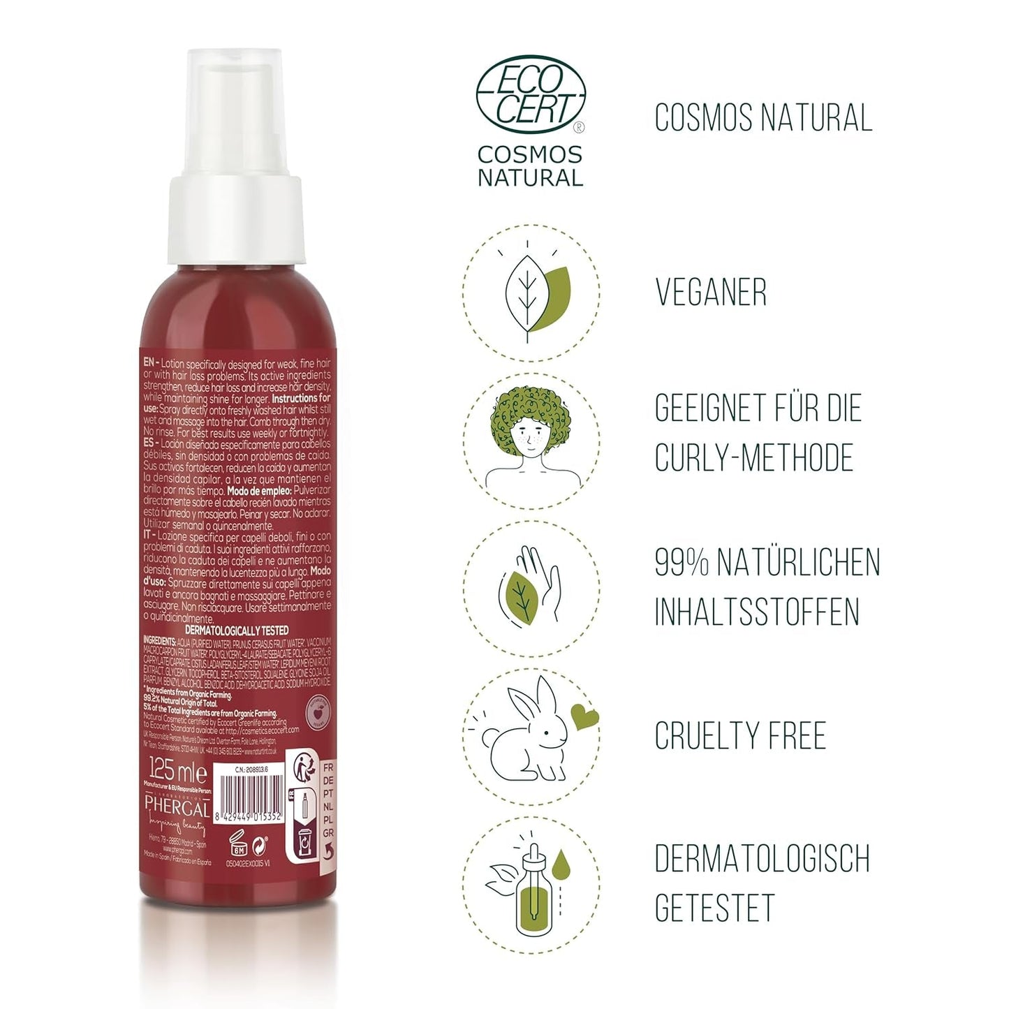 Naturtint, Versterkende lotion tegen haaruitval, 125 ml Naturtint haarverzorging
