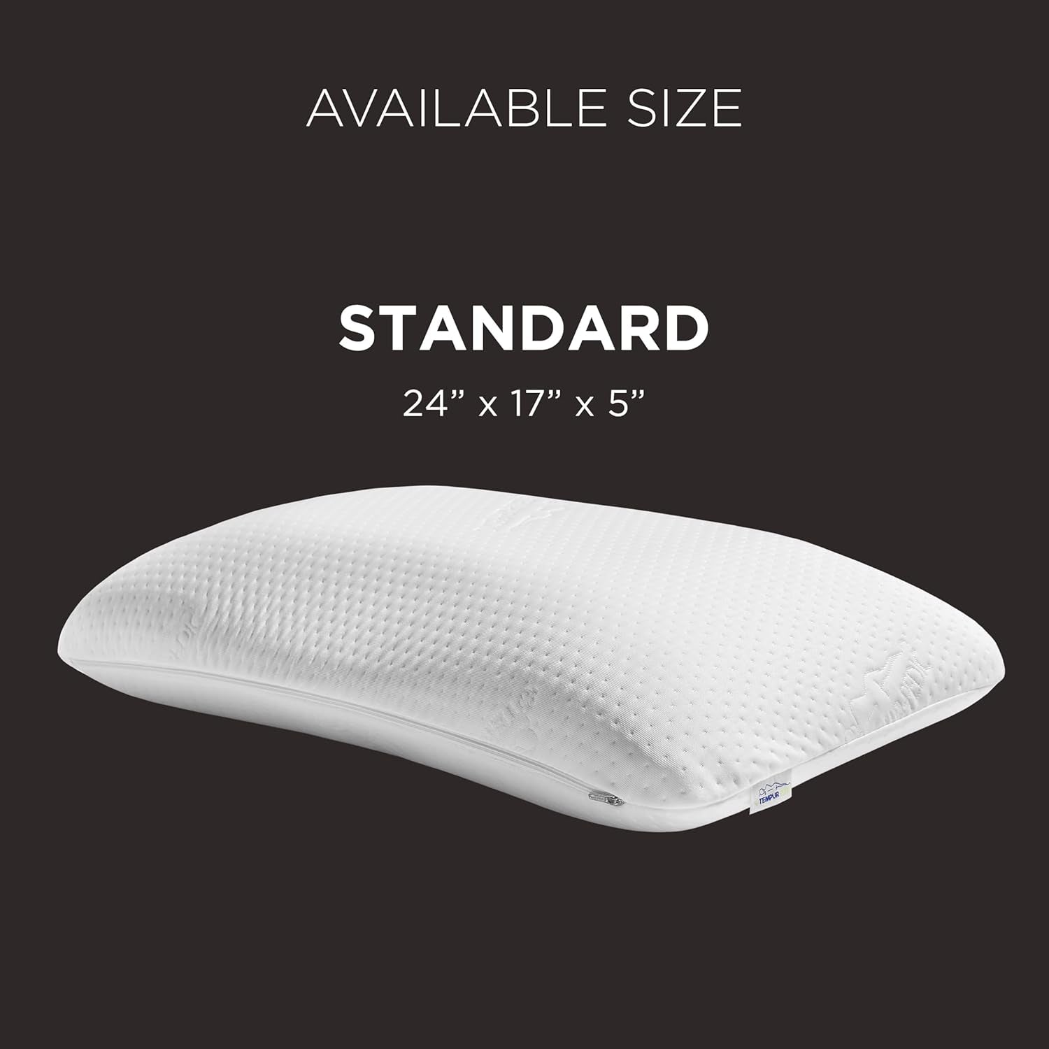 TEMPUR-PEDIC Symphony Kussen Gemaakt van traagschuim, Luxe, Zacht, Standaard, Wit Standaard kussens Naty Shop