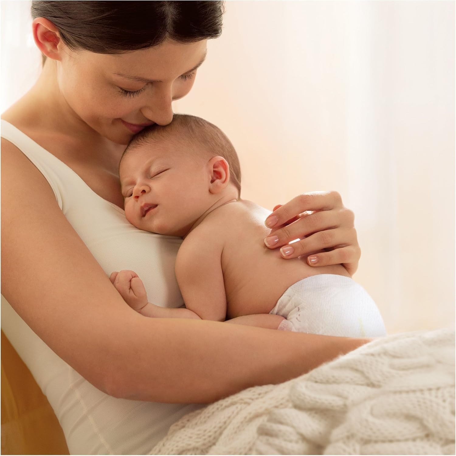 Pampers Premium Protection luiers voor nieuwe baby's, Jumbo-verpakking, maat 1, 72 stuks