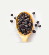 Lebensbaum Schwarzer Pfeffer, fruitig scharfer Genuss, Bio-Pfeffer für Sossen, Beilagen aller Art, Ofengemüse & Fleisch, ganz, 50 g