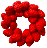 Eetbare decoratie van suikerpasta, Strawberry Crown Sugar Paste Decorations Naty Shop