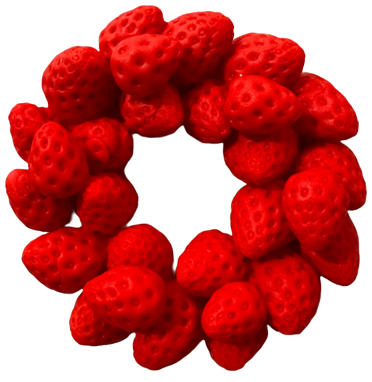 Eetbare decoratie van suikerpasta, Strawberry Crown Sugar Paste Decorations Naty Shop