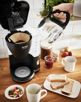 Tefal Incluo Filter-espressomachine, espressomachine Extreem eenvoudig in gebruik, geschikt voor rechts- en linkshandigen, automatische dekselopening, 1,25 l, 10 tot 15 kopjes, CM533811