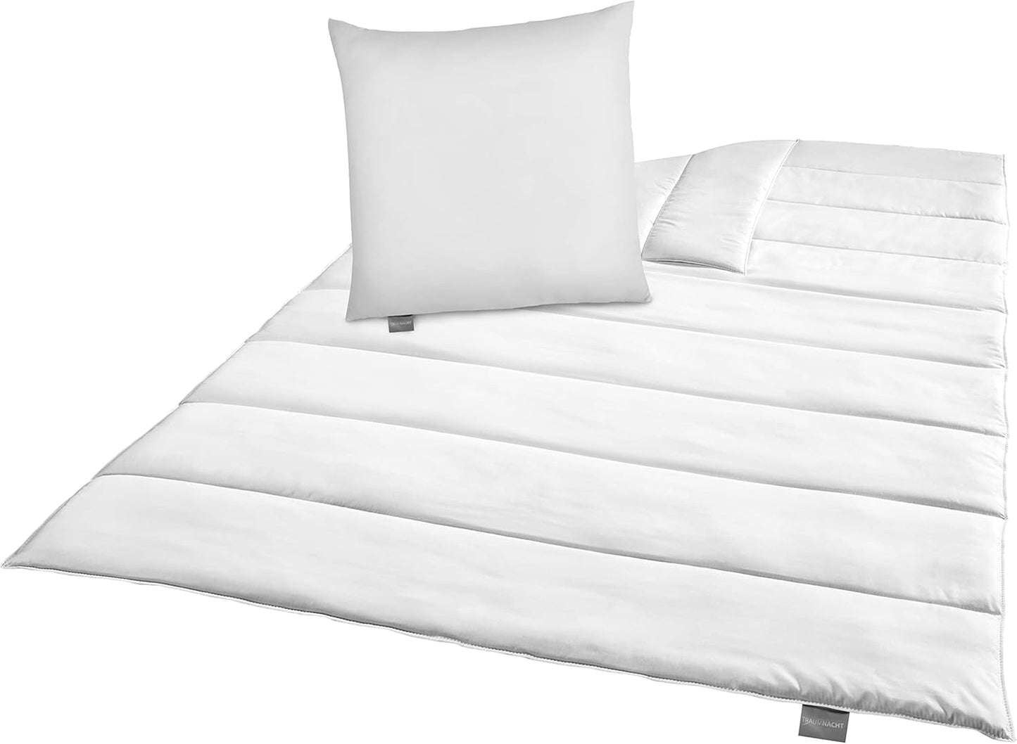 Beddengoedset Traumnacht Groen - Dekbed voor alle seizoenen 135X200 Cm + kussen 80X80 Cm, duurzaam met microvezelhoes, geproduceerd volgens de Duitse kwaliteitsnorm Dekbedden en dekbedden Naty Shop Beddengoedset voor alle seizoenen (deken + kussen 80X80) 135 X 200