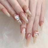 3D kattennagelstickers, nagelglitter, pailletten, harsnagelstickers, nageledelstenen, diamanten voor nagelkunst, inclusief strass nagelwasstick (kleurrijke kat)