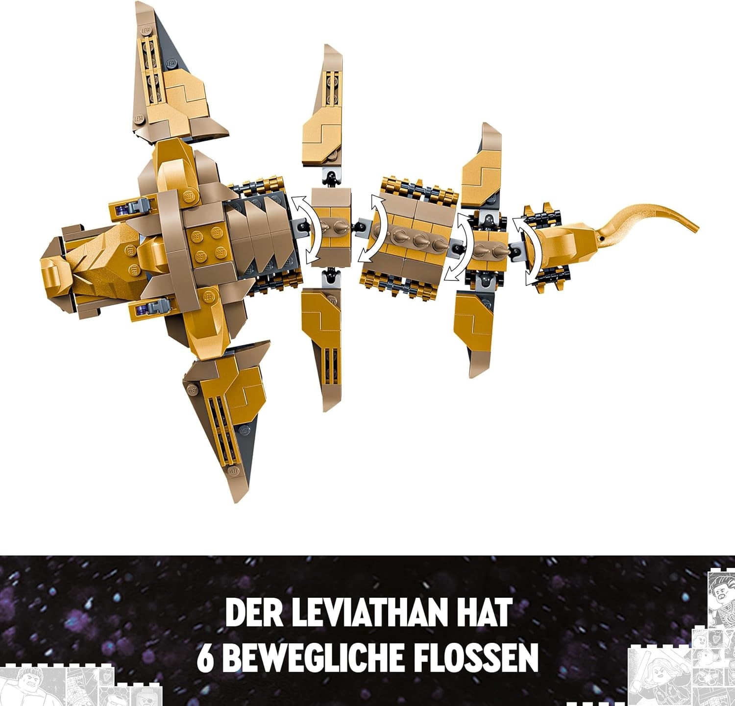 LEGO Marvel Avengers vs. Leviathan bouwspeelgoedset met Hulk en Captain America, Loki, Black Widow en Chitauri minifiguren Avengers speelset voor jongens en meisjes 7+ 76290 bouwsets Besuche in LEGO-Store